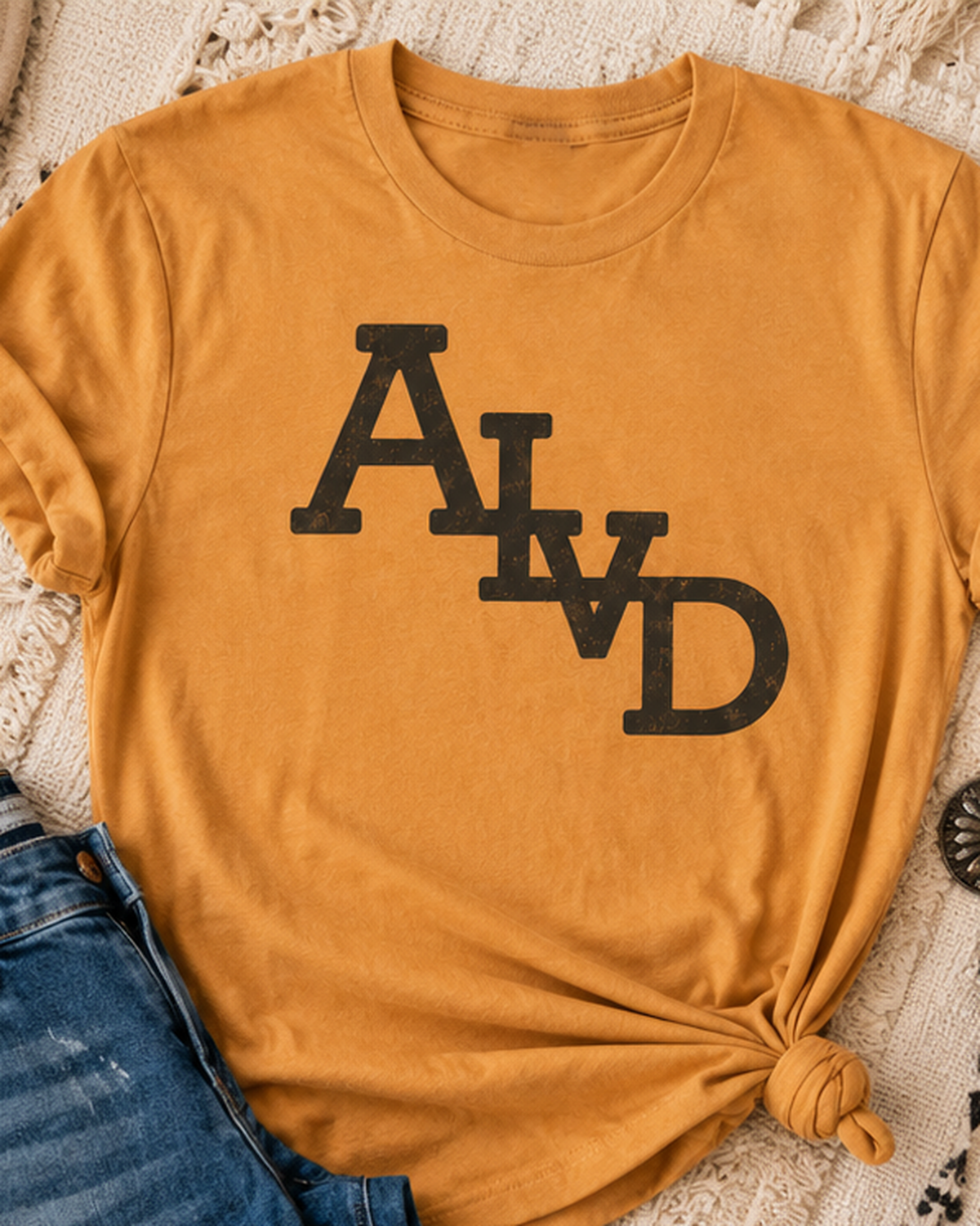 Letter Handoff | Collegiate Letter T-Shirt