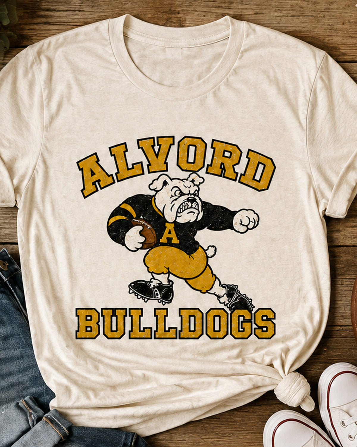 Stiff Arm Society | Alvord Bulldogs Football T-Shirt