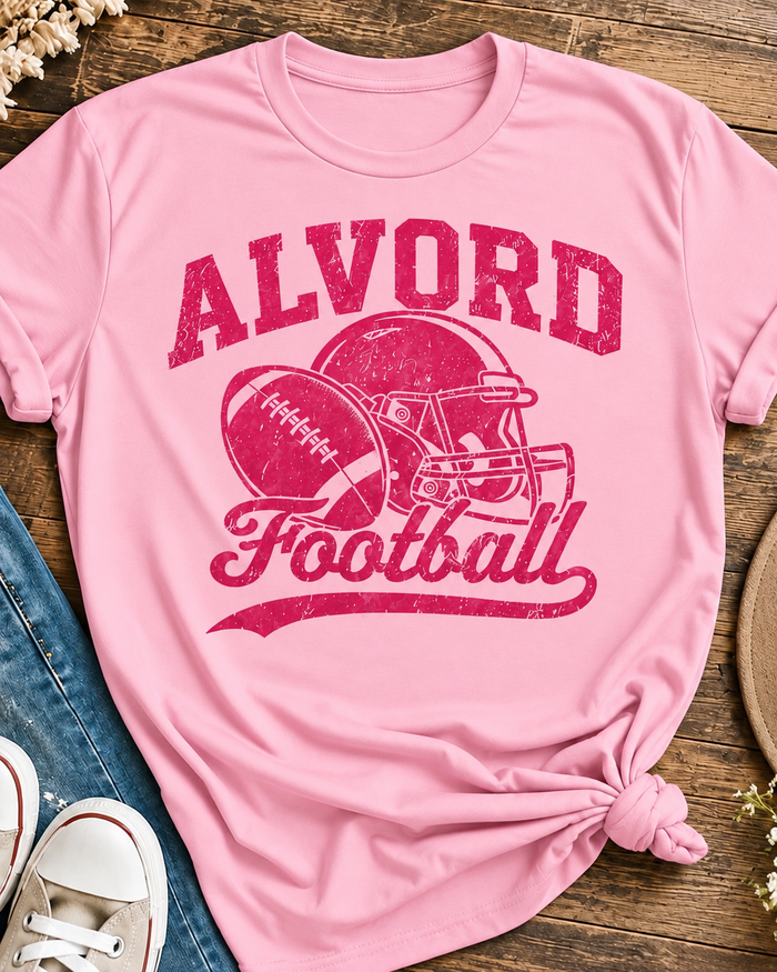 Pink Retro Football