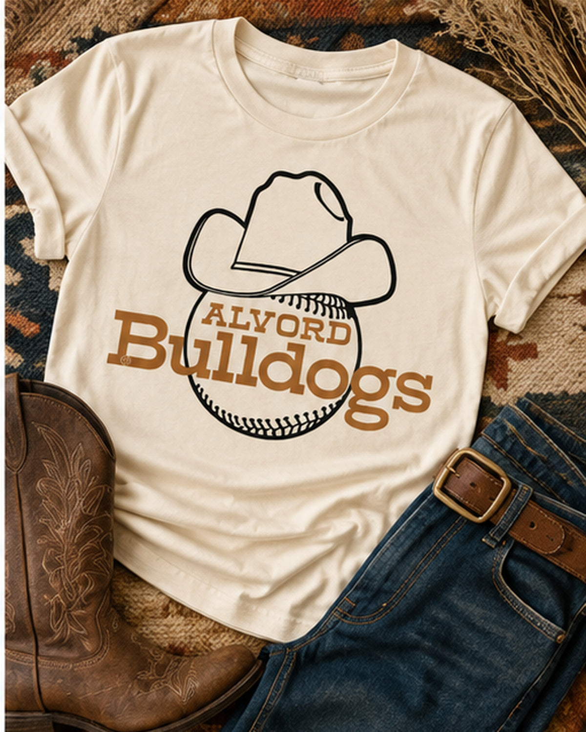 Western Windup | Alvord Bulldogs Baseball T-Shirt