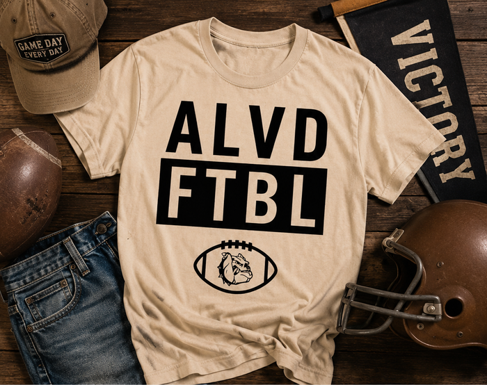 Letter Blitz | Bulldog Football T-Shirt