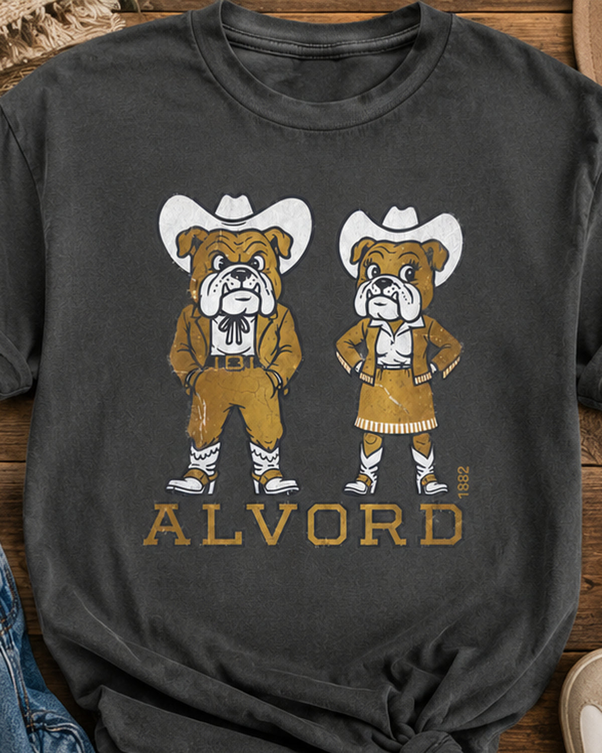 Cowpoke Roll Call | Alvord Bulldogs T-Shirt