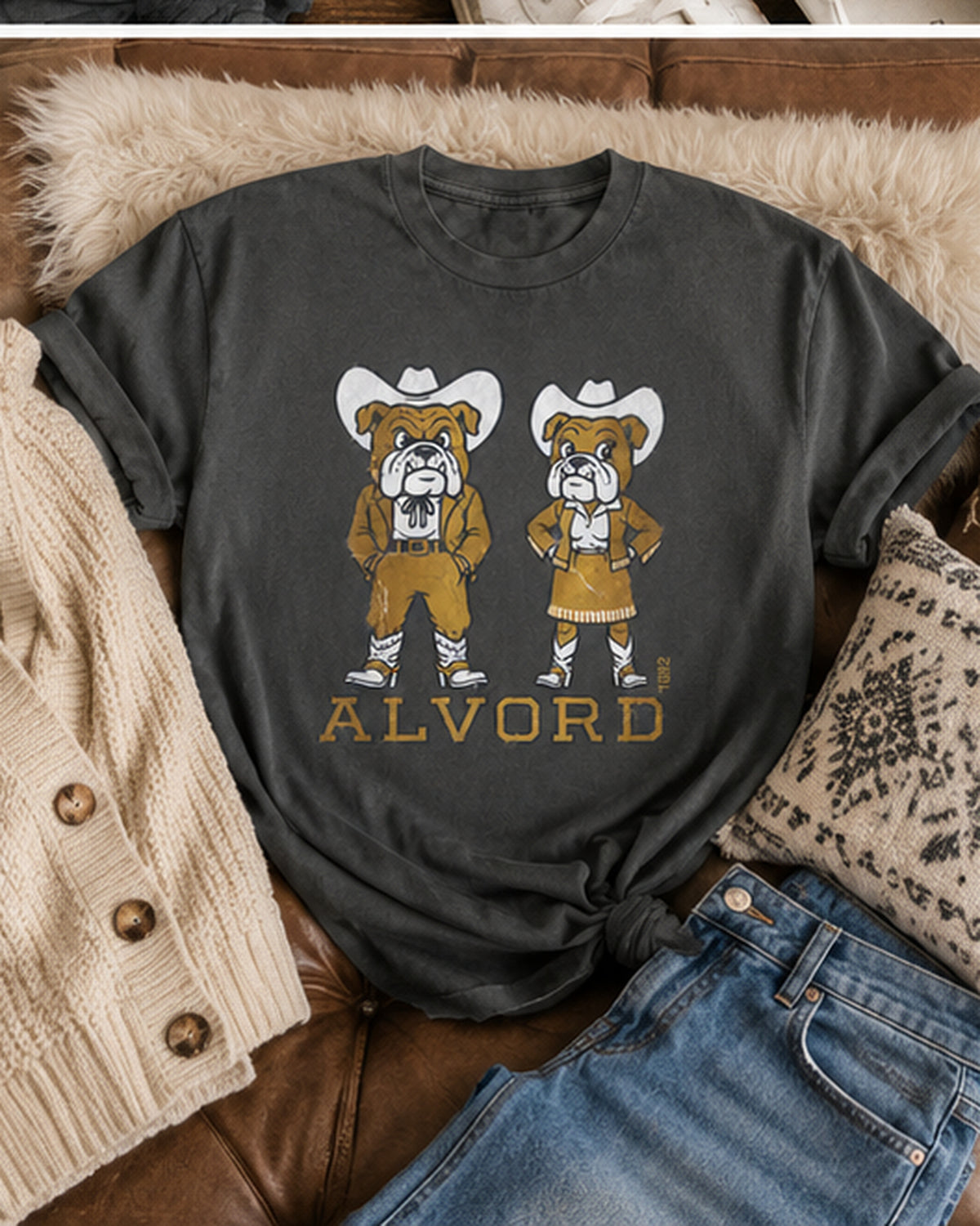 Cowpoke Roll Call | Alvord Bulldogs T-Shirt
