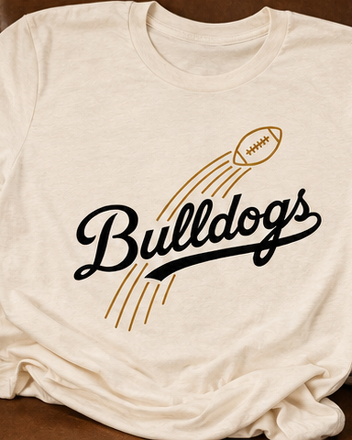 Gridiron Glide | Bulldogs Football T-Shirt