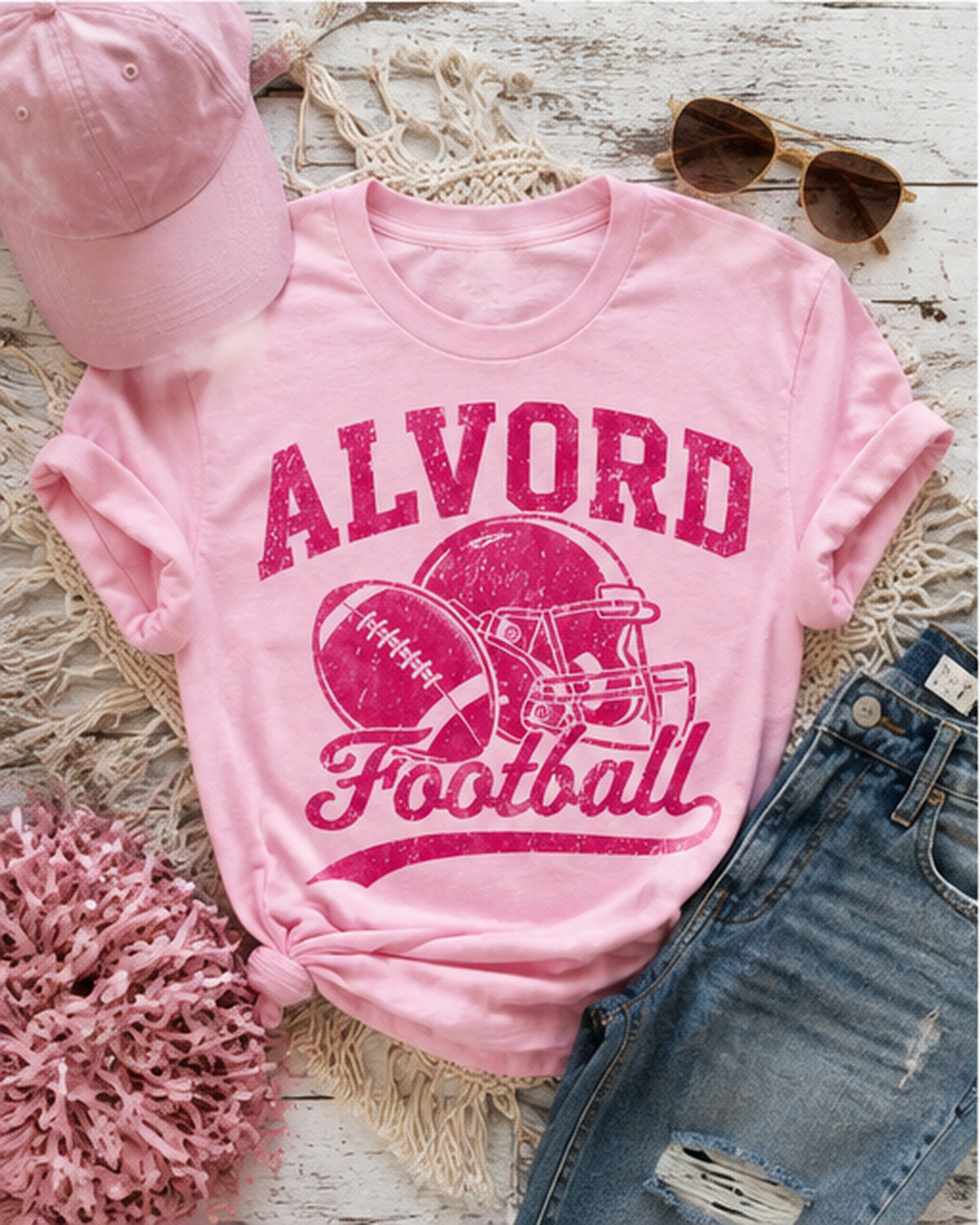Fourth & Blush | Alvord Football T-Shirt